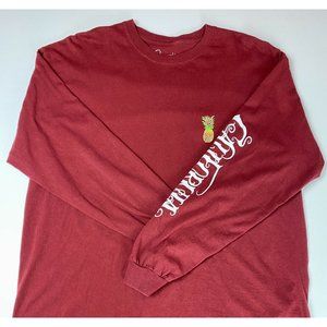 Creative Empire California Sleeve Spell Out Red Men's Tee size XL